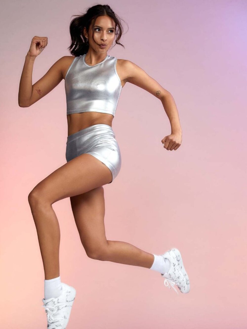 Cynthia Rowley Racer bonded tank & shorts NWT Size S (Retail $400)